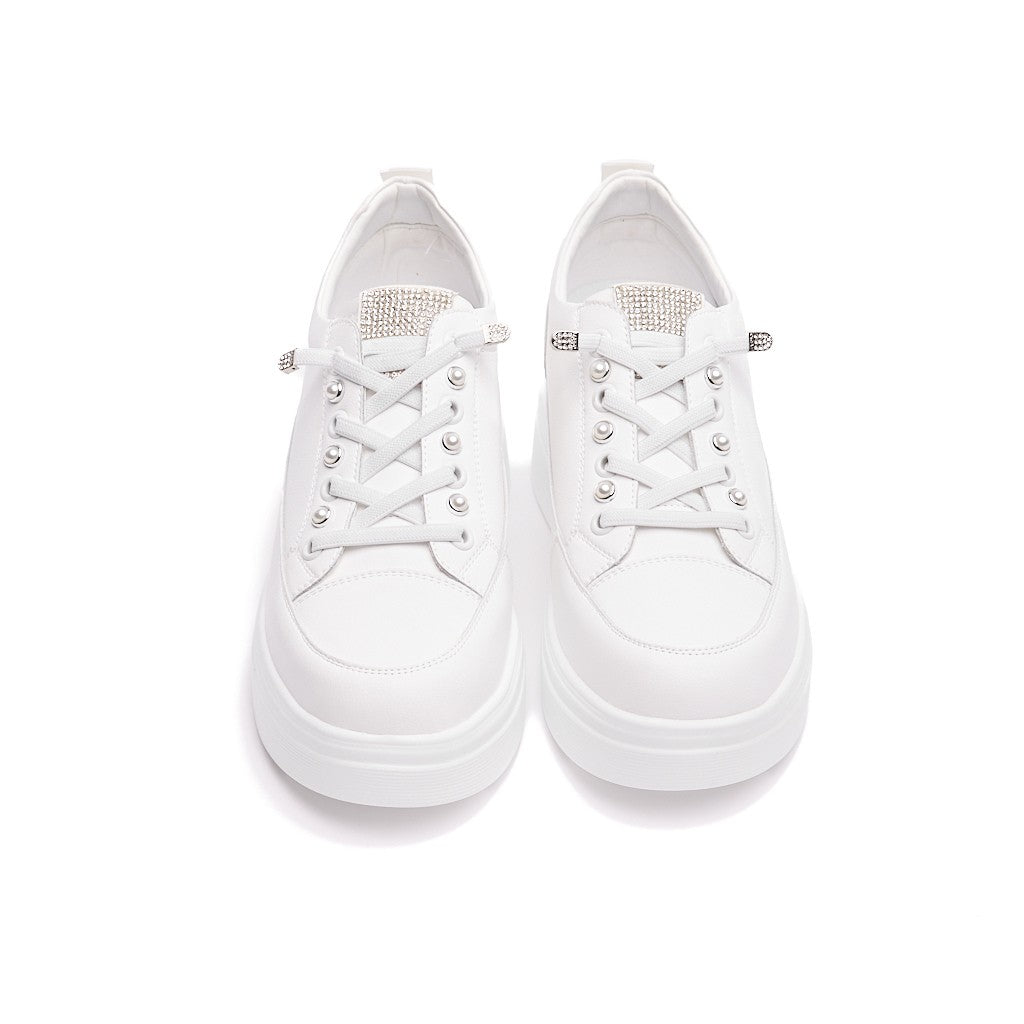 Yüksek Taban Bağcıklı Kadın Sneaker