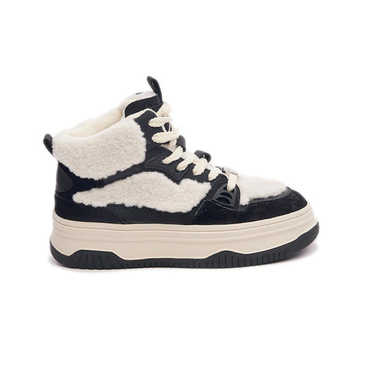 Lace-Up Comfort Fur Women's Sports Boots