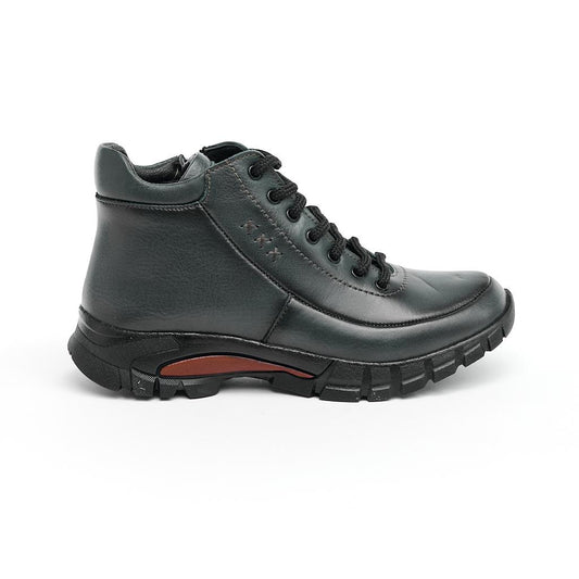 Genuine Leather Zippered Women's Boots
