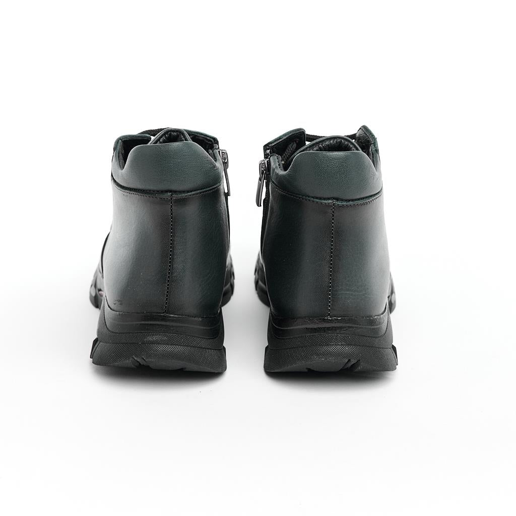 Genuine Leather Zippered Women's Boots
