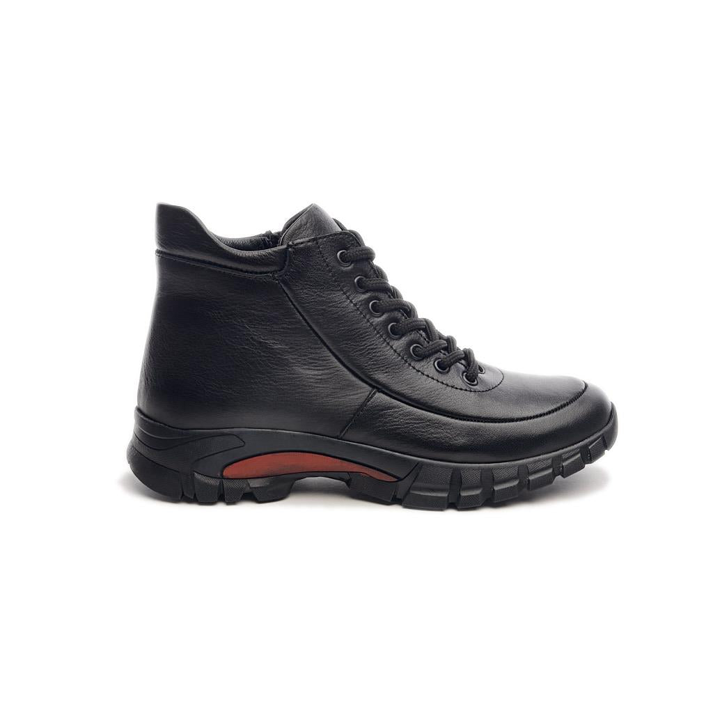 Genuine Leather Zippered Women's Boots