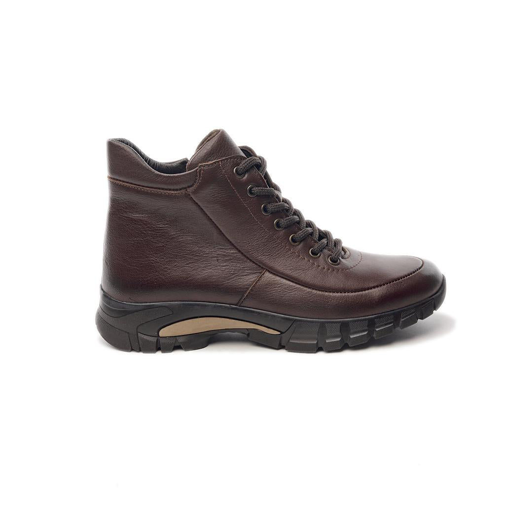 Genuine Leather Zippered Women's Boots