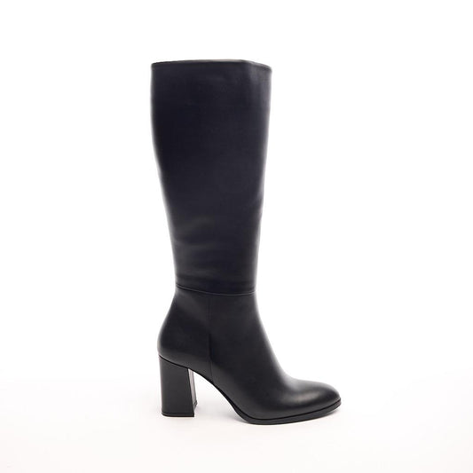 Classic Genuine Leather High Heel Women's Boots 