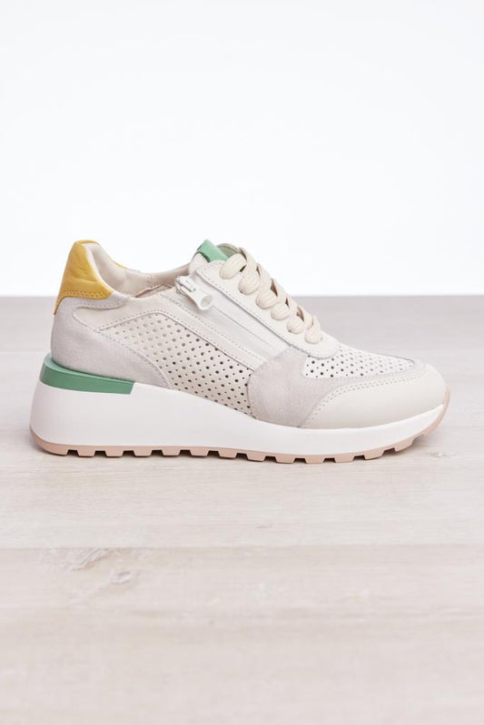 Fermuarlı Hakiki Deri Kadın Sneaker