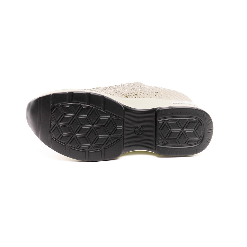 Yüksek Taban Taşlı Kadın Sneaker