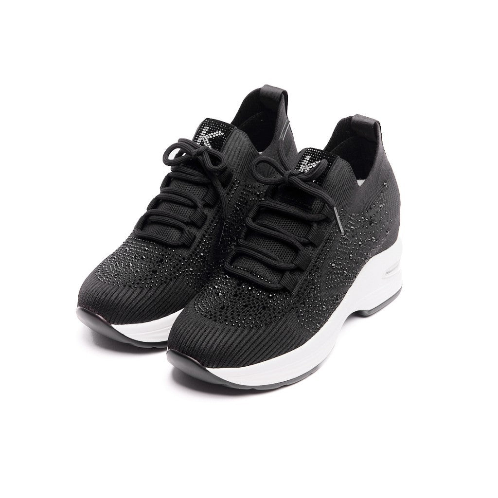 Yüksek Taban Taşlı Kadın Sneaker