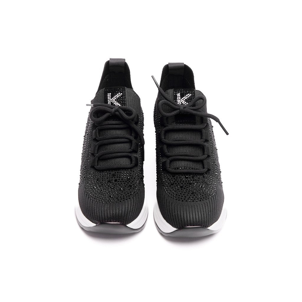 Yüksek Taban Taşlı Kadın Sneaker