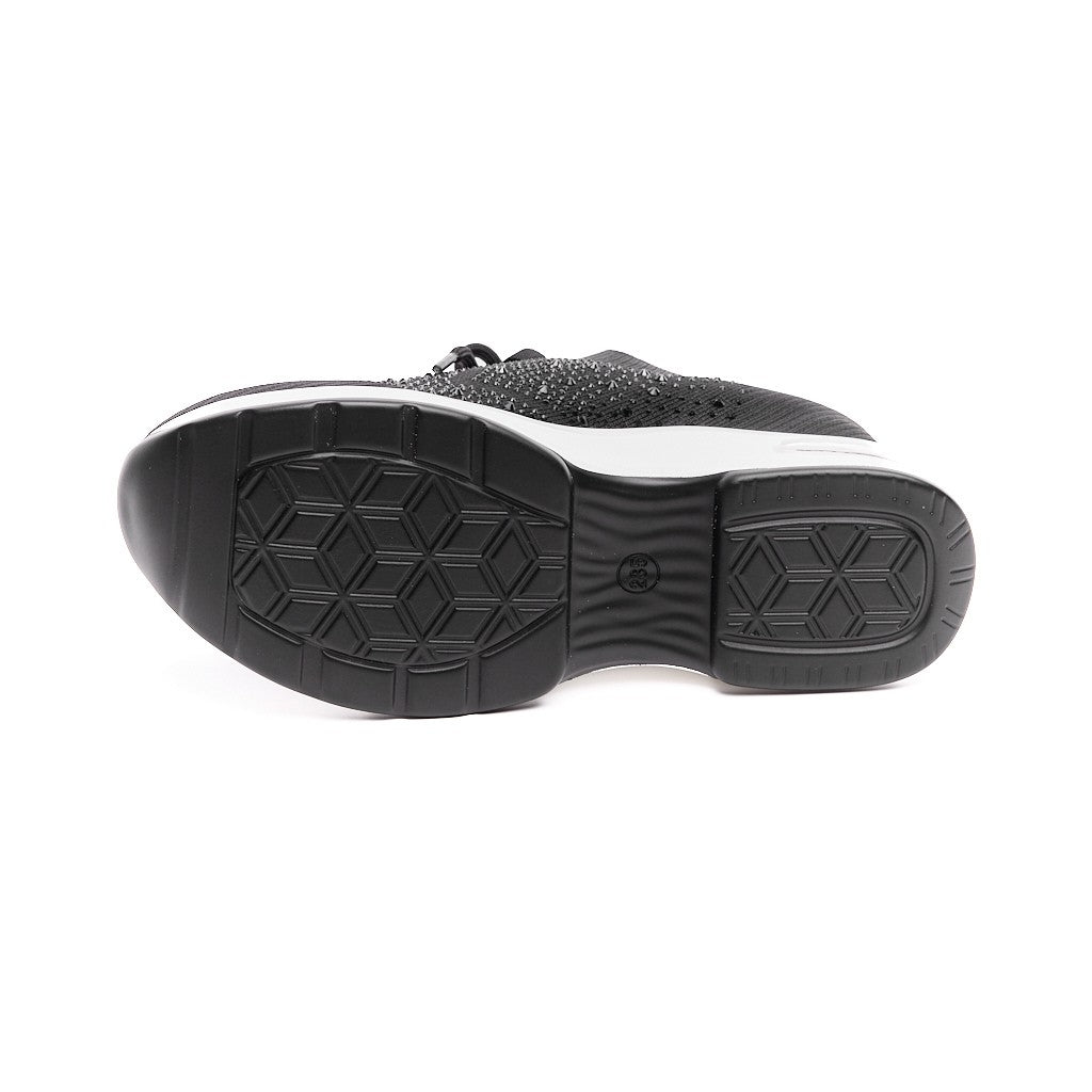 Yüksek Taban Taşlı Kadın Sneaker