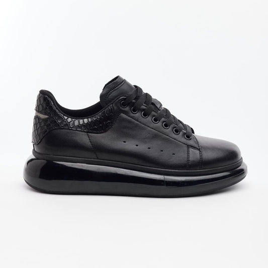 Yüksek Taban Hakiki Deri Erkek Sneaker