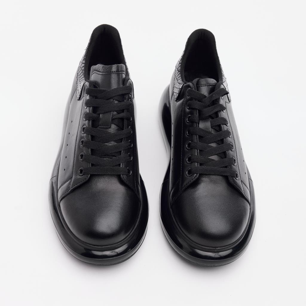 Yüksek Taban Hakiki Deri Erkek Sneaker