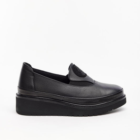 Wedge Sole Women's Genuine Leather Casual Shoes 
