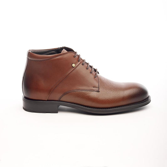 Comfort Sole Zippered Genuine Leather Men's Boots 