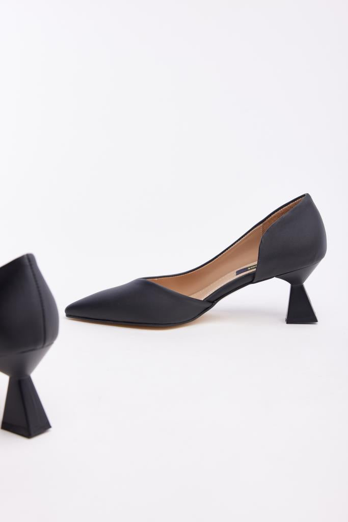 Low Heel Satin Women's Stiletto