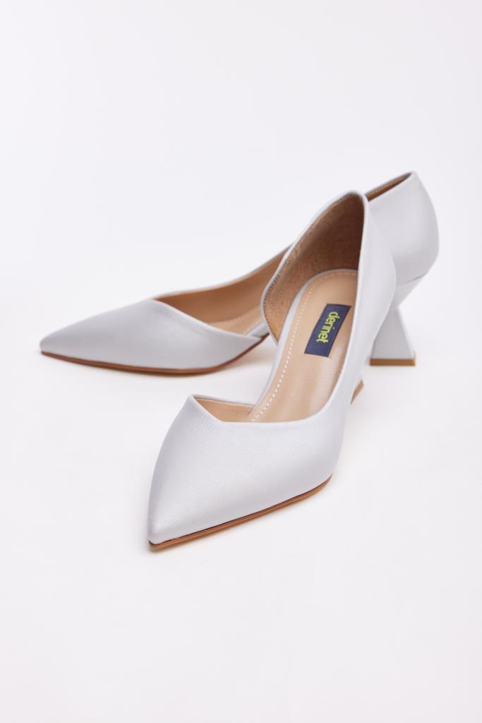 Low Heel Satin Women's Stiletto