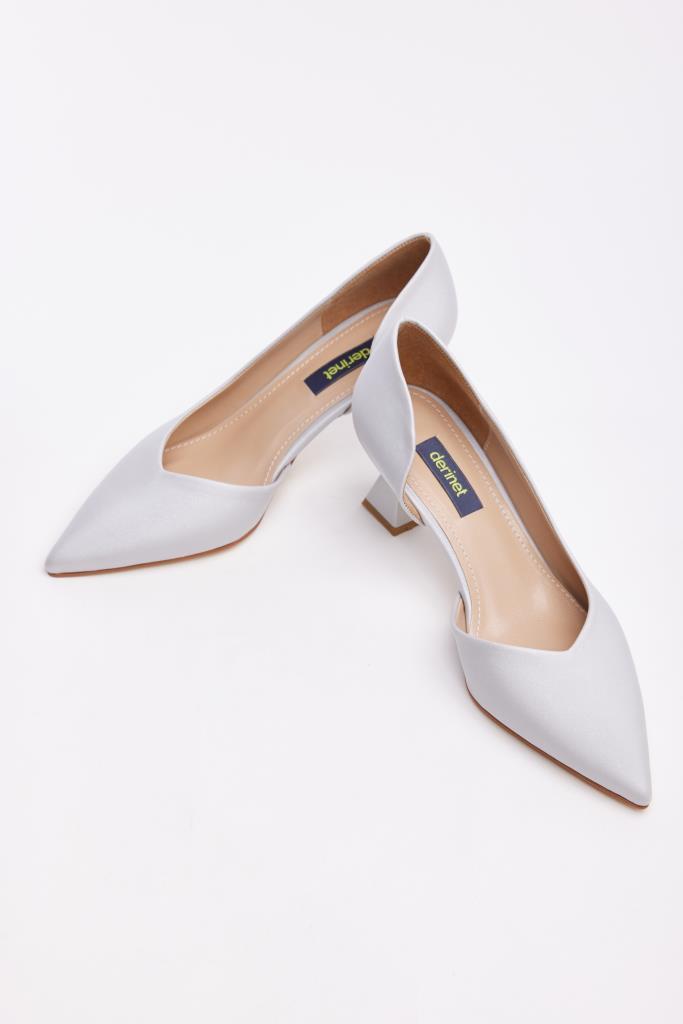 Low Heel Satin Women's Stiletto