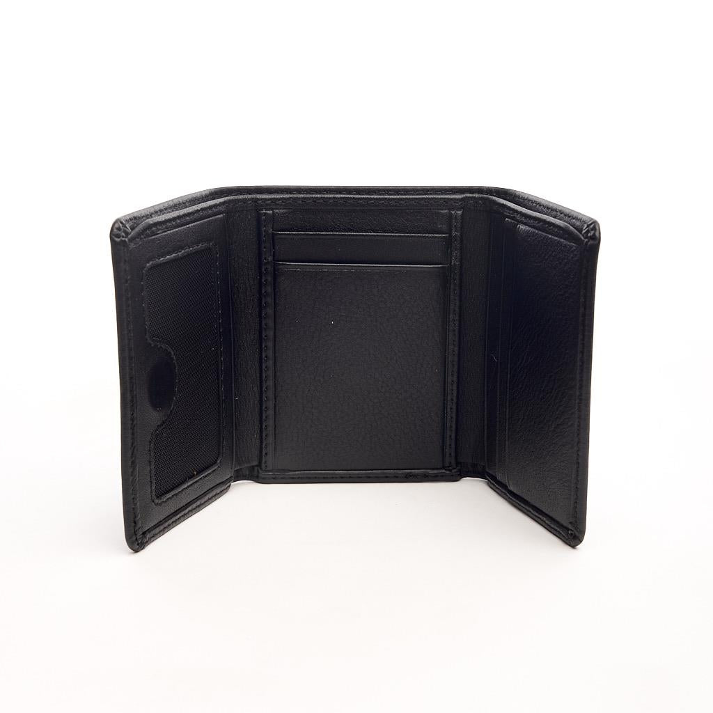 Genuine Leather Vertical Wallet with Card Holder and Money Compartment
