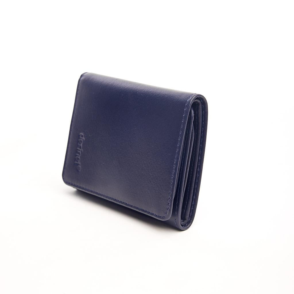 Genuine Leather Vertical Wallet with Card Holder and Money Compartment