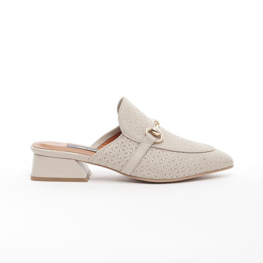 Genuine Leather Low Heel Women's Slippers 