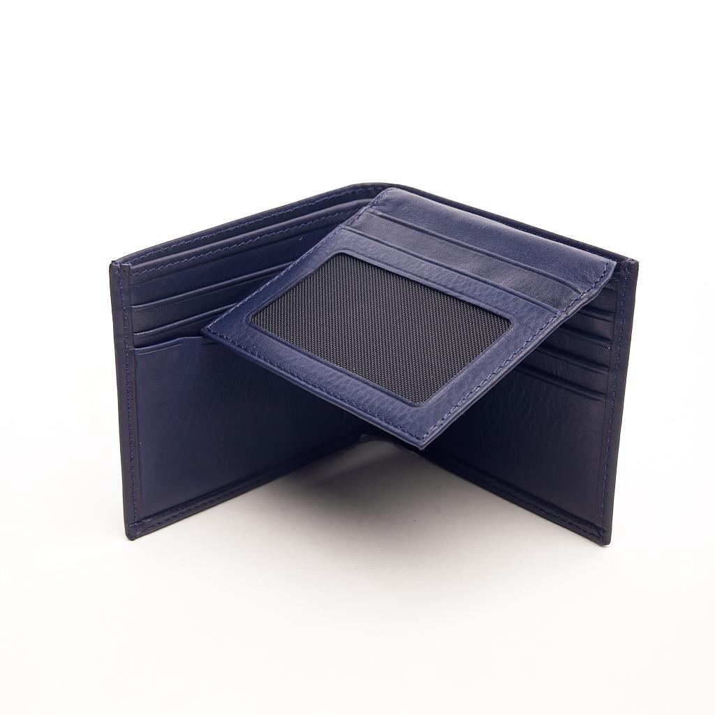 Genuine Leather Horizontal Wallet with Card Holder and Money Compartment