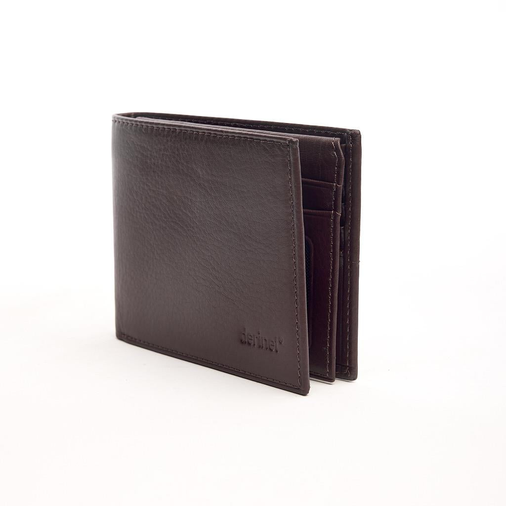 Genuine Leather Horizontal Wallet with Card Holder and Money Compartment