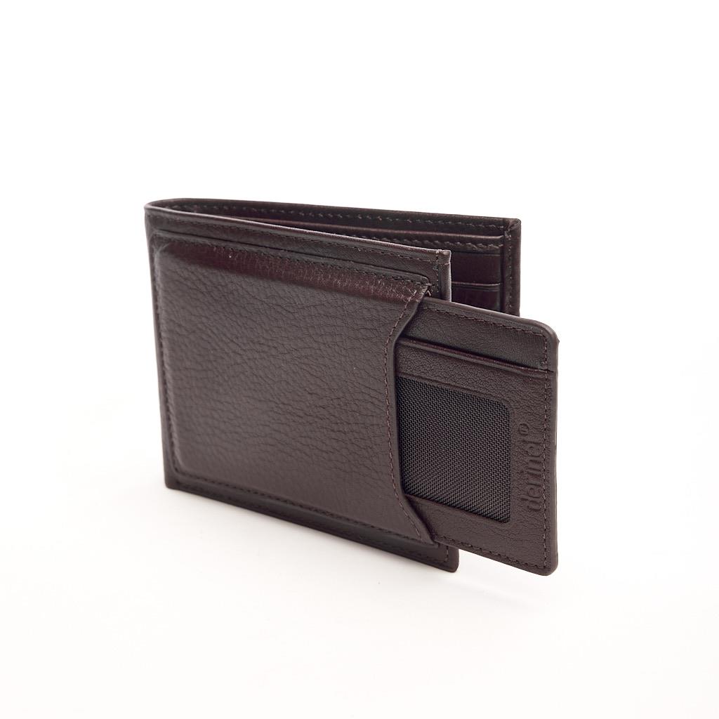 Genuine Leather Horizontal Wallet with Card Holder and Money Compartment