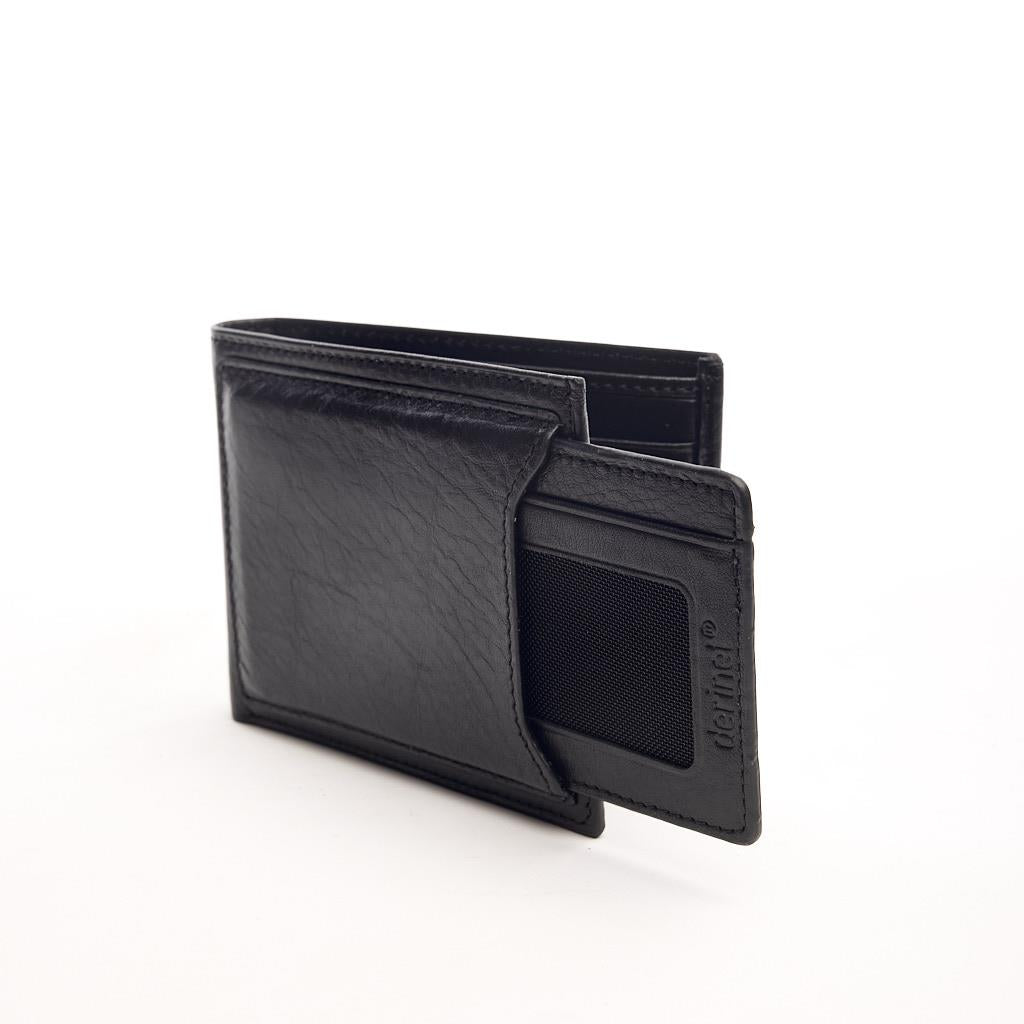 Genuine Leather Horizontal Wallet with Card Holder and Money Compartment