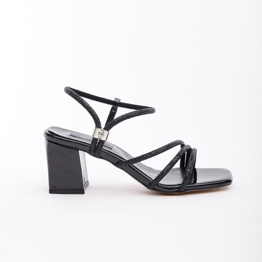 Ankle Strap Stoned Women's Evening Shoes 