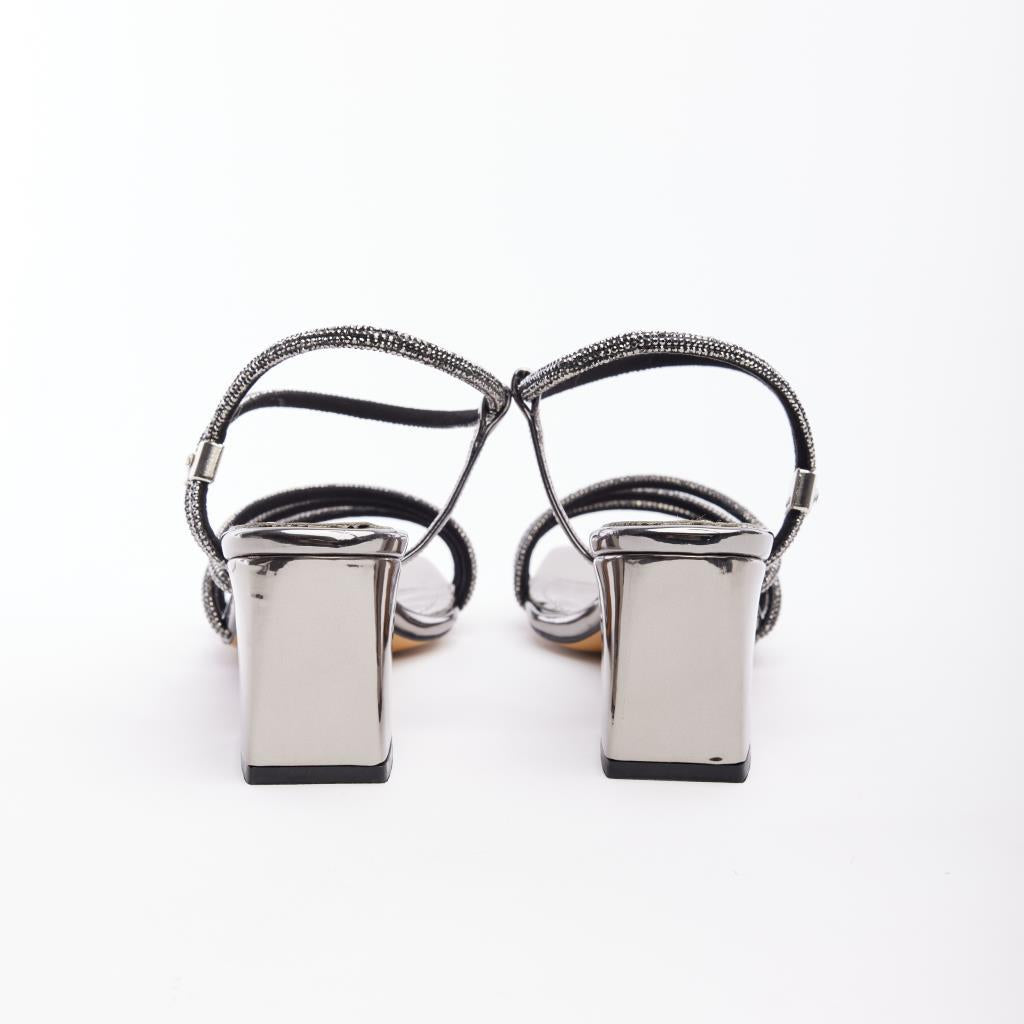 Ankle Strap Stoned Women's Evening Shoes 