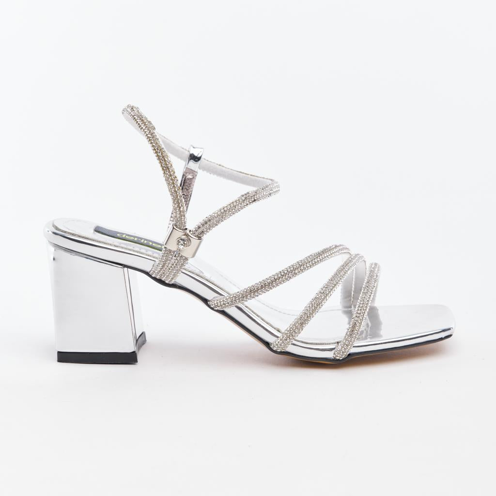 Ankle Strap Stoned Women's Evening Shoes 