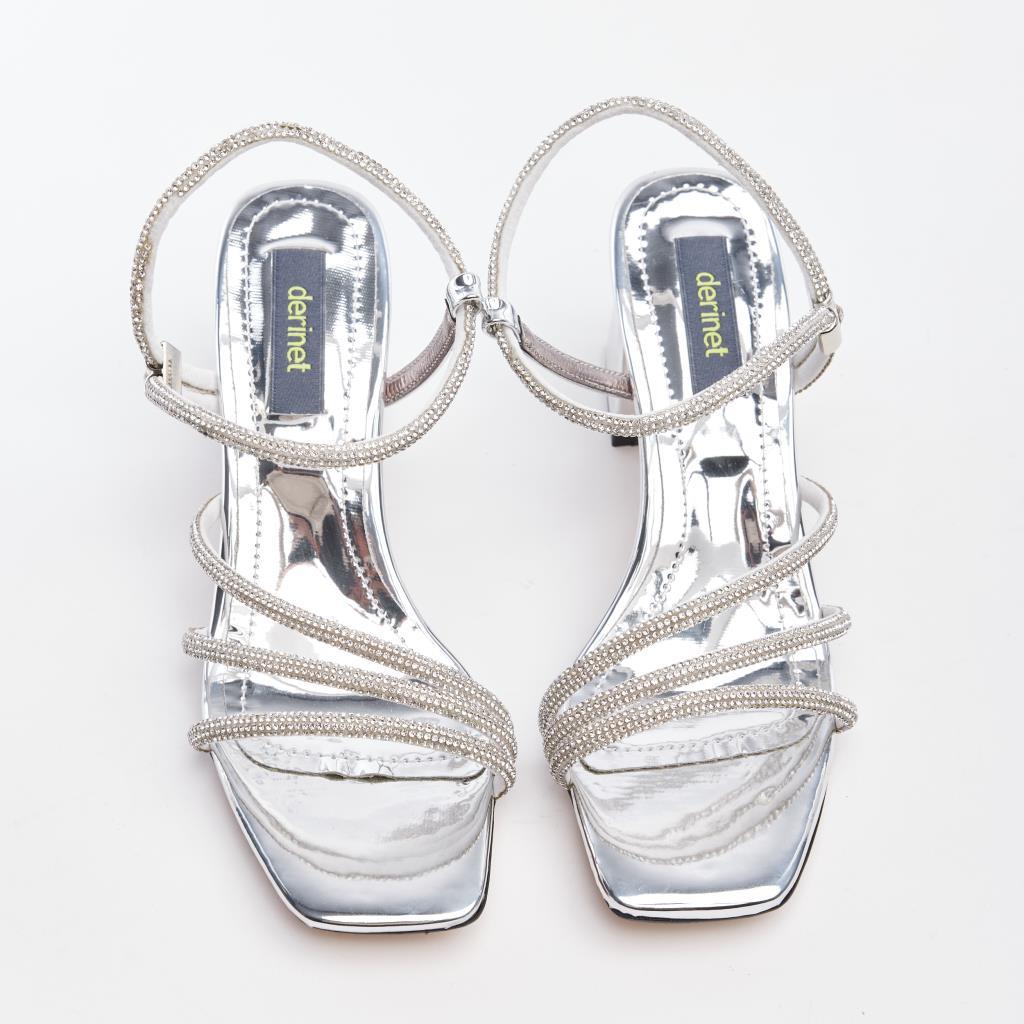 Ankle Strap Stoned Women's Evening Shoes 