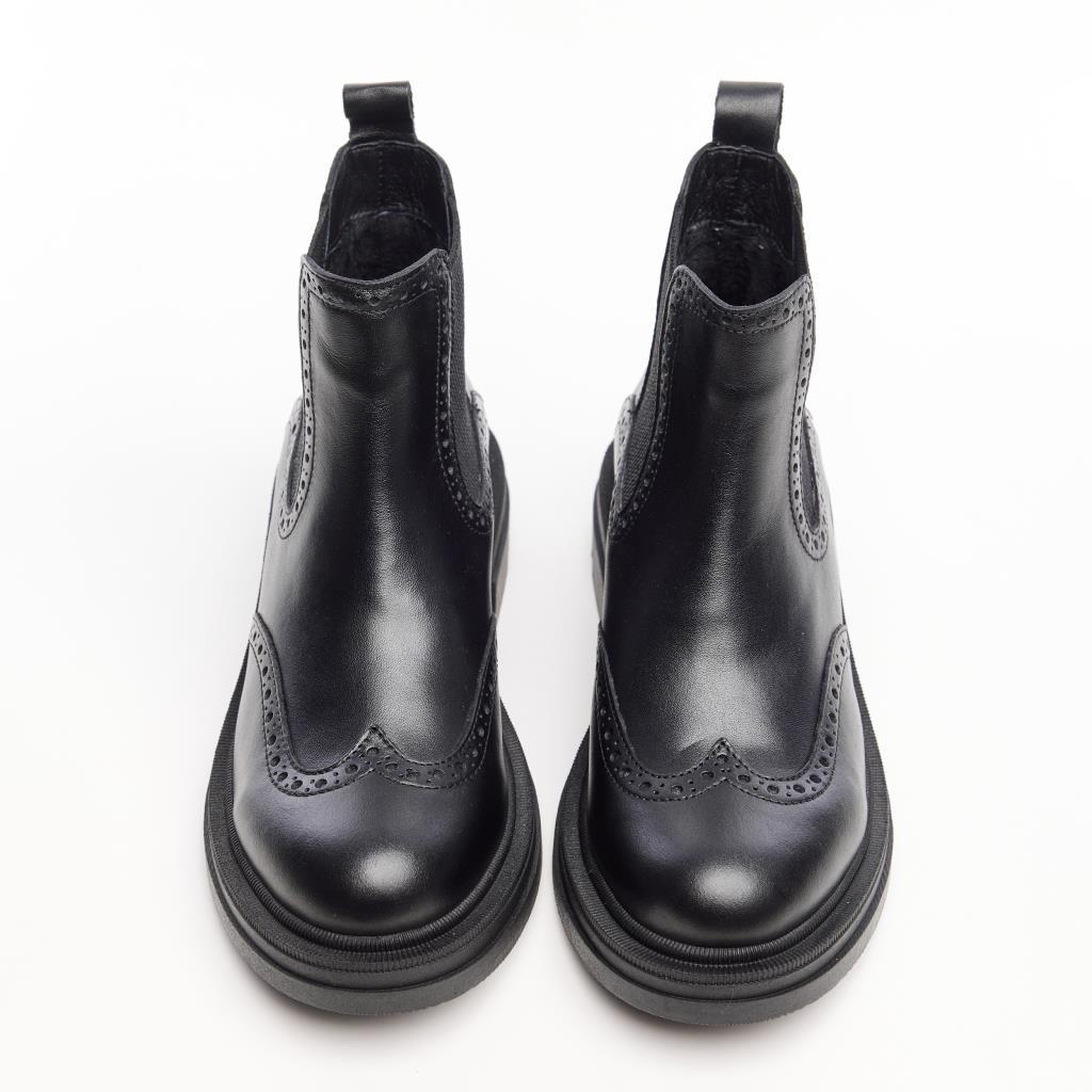 Genuine Leather Elastic Women's Boots 