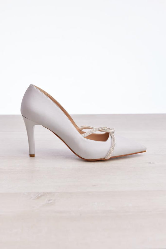 Women's Stiletto with Stone Accessory