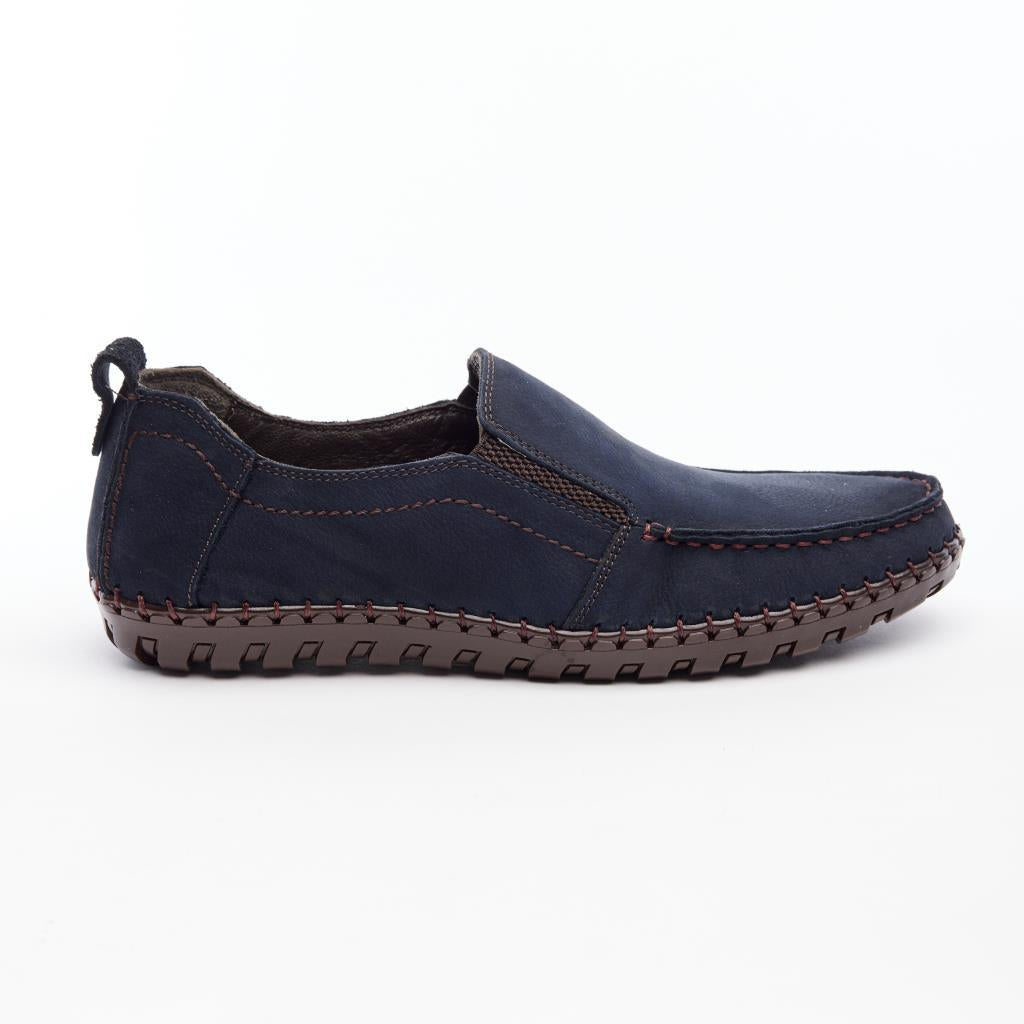 Comfort Hakiki Deri Bağcıksız Erkek Casual Ayakakabı