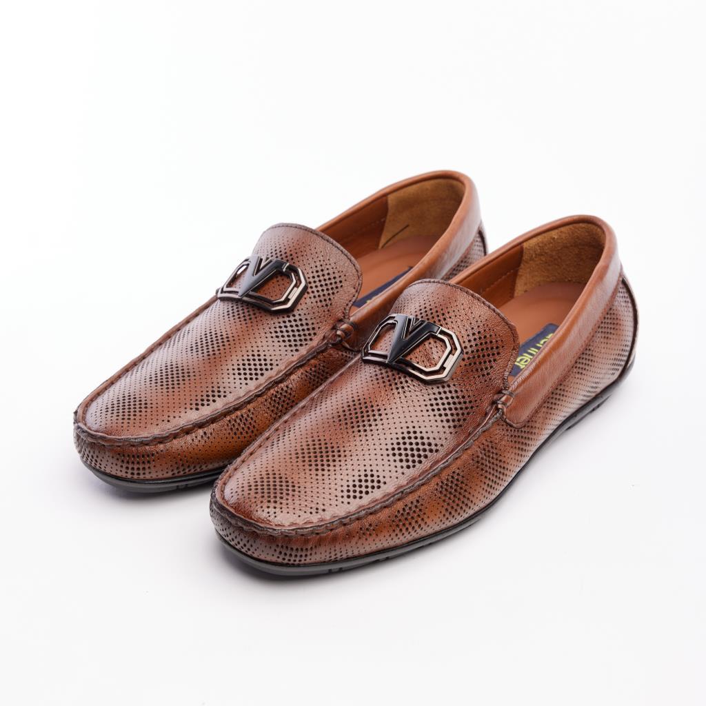 Hakiki Deri Tokalı Erkek Loafer Ayakkabı