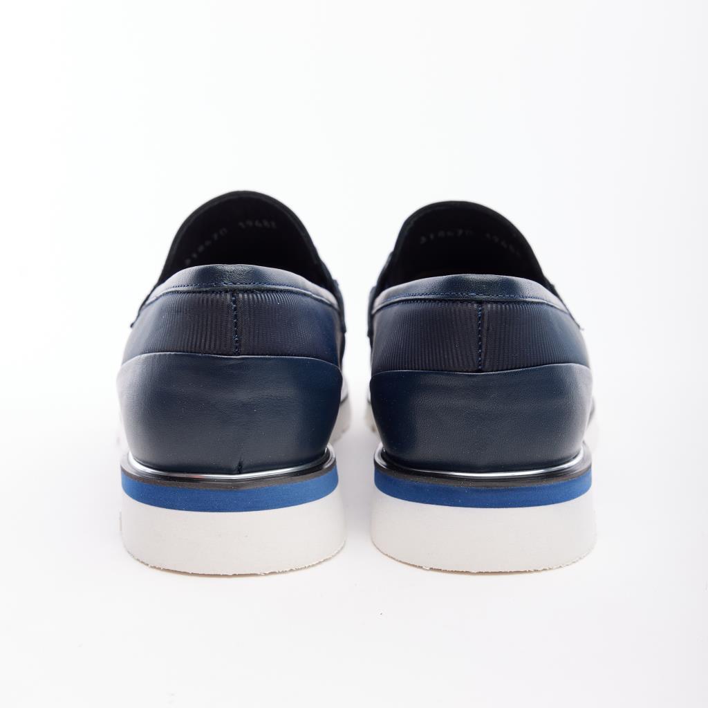 Genuine Leather Matte Patterned Men's Loafer Shoes