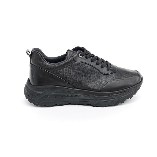 Lace-Up Genuine Leather Men's Sneakers 