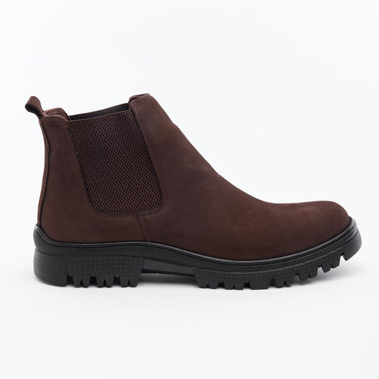 Elastic Genuine Leather Men's Boots 
