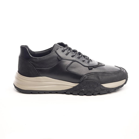 Lace-Up Genuine Leather Men's Sneakers 