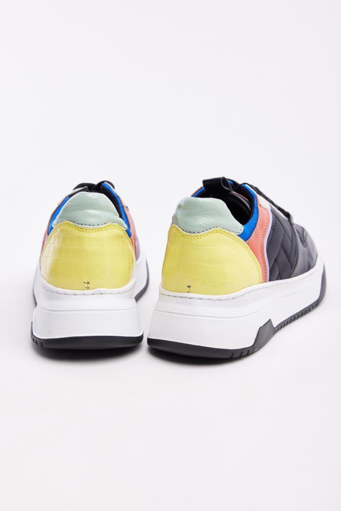 Mutli Renkli Hakiki Deri Kadın Sneaker