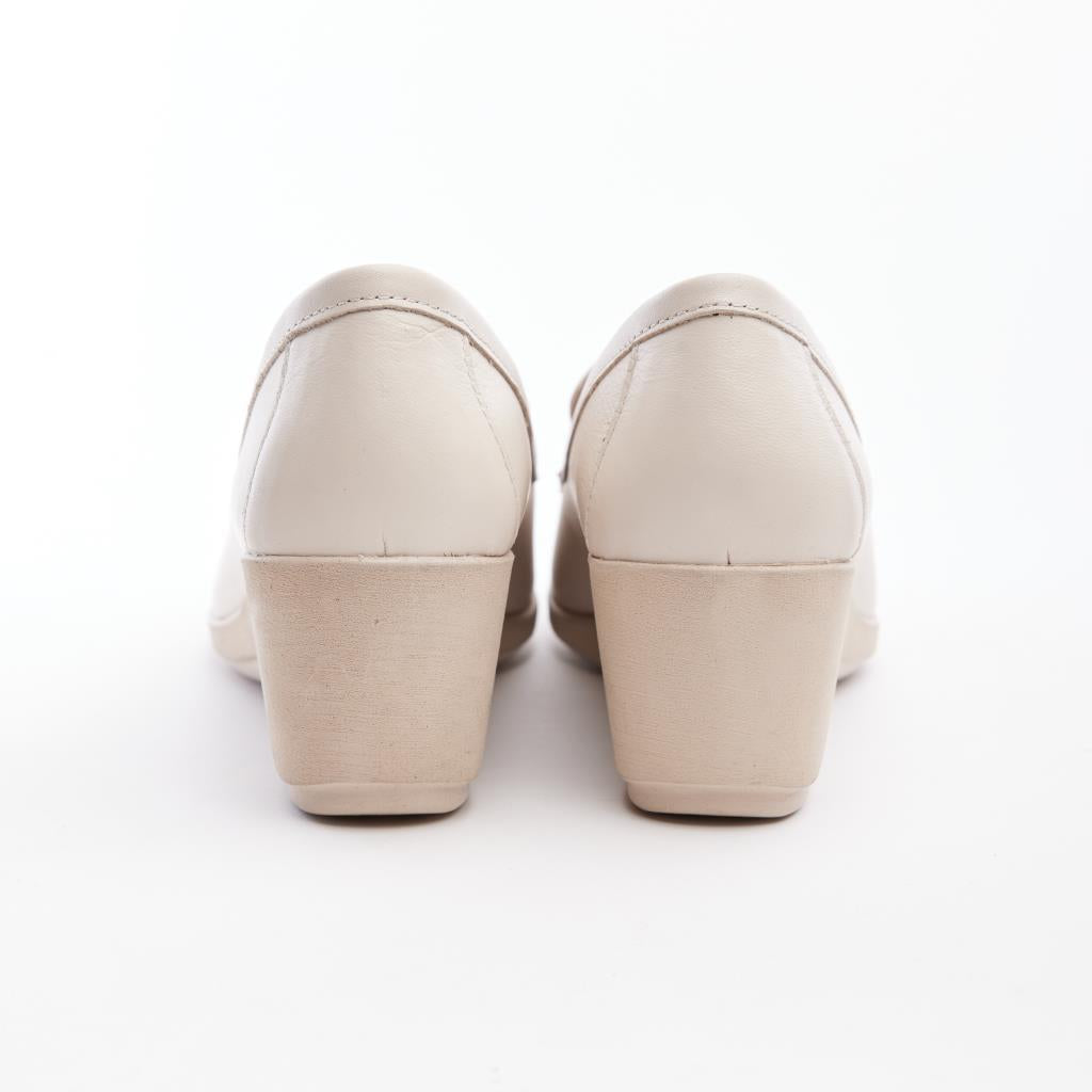 Genuine Leather Wedge Sole Women's Casual Shoes 