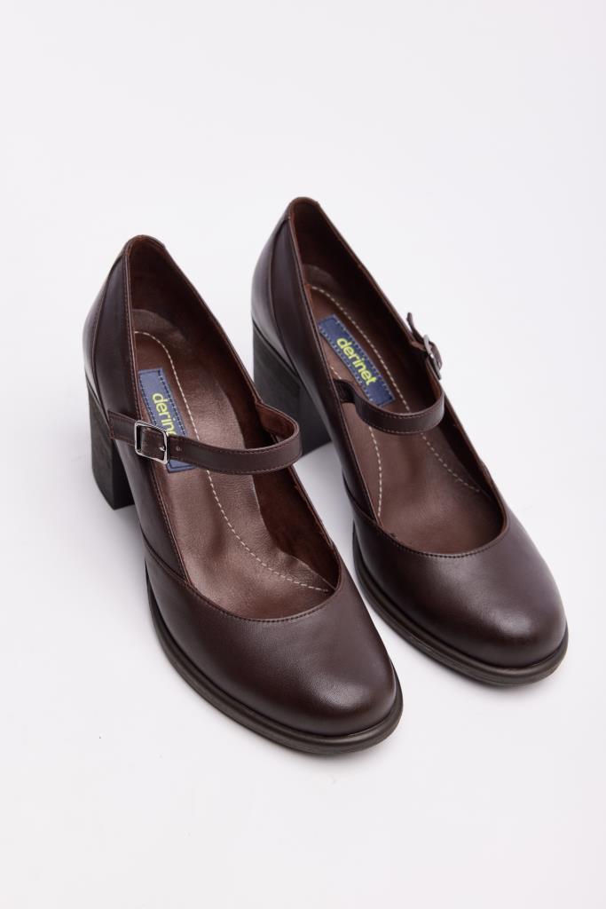Genuine Leather Women's High Heel Shoes 