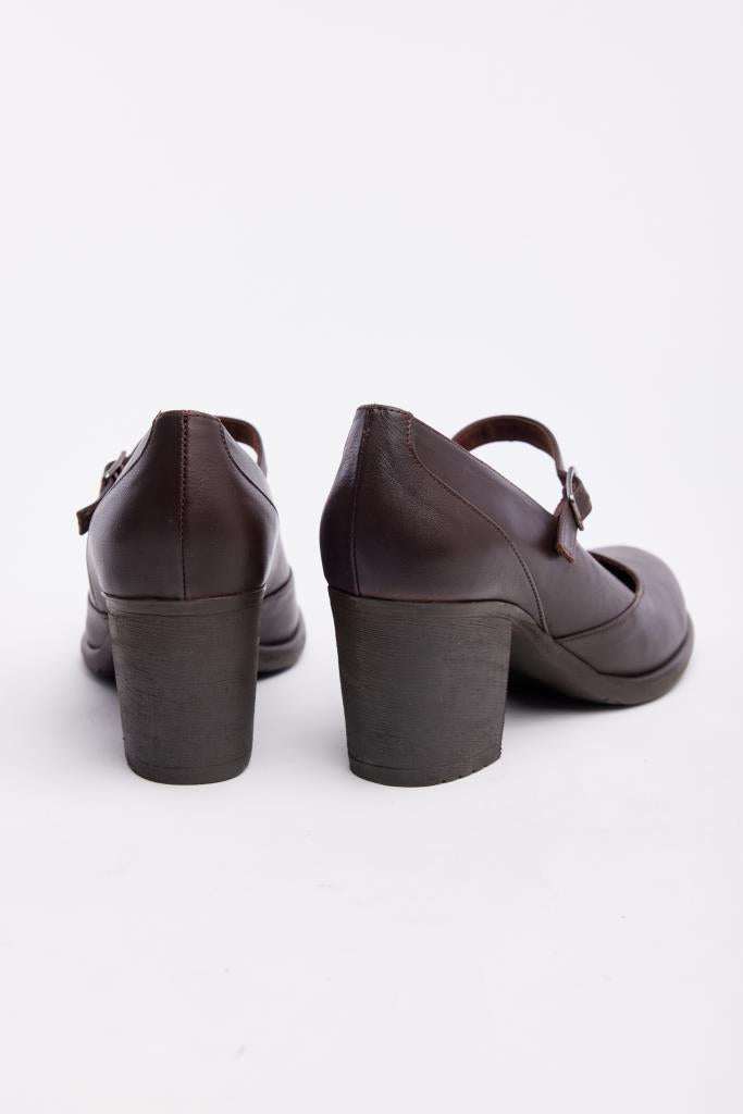 Genuine Leather Women's High Heel Shoes 