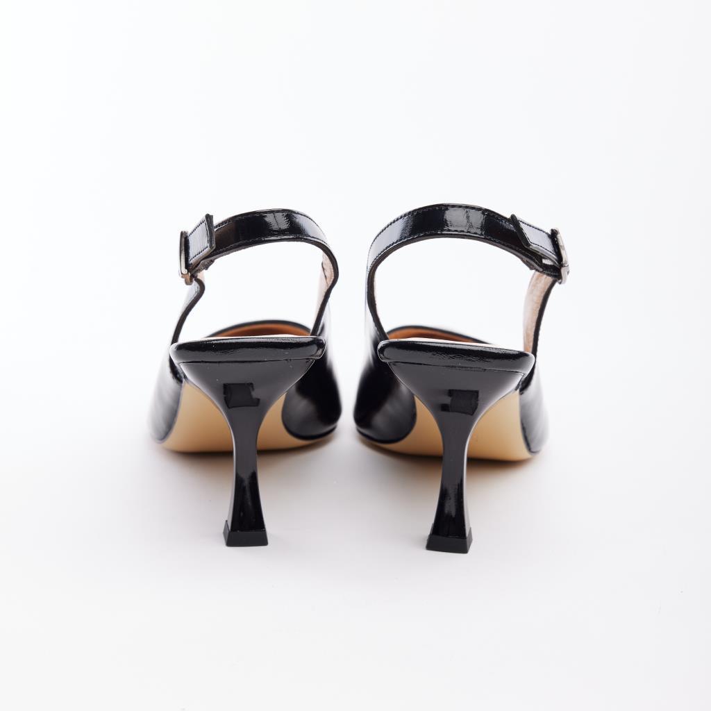 Genuine Leather Women's Patent Leather High Heel Shoes