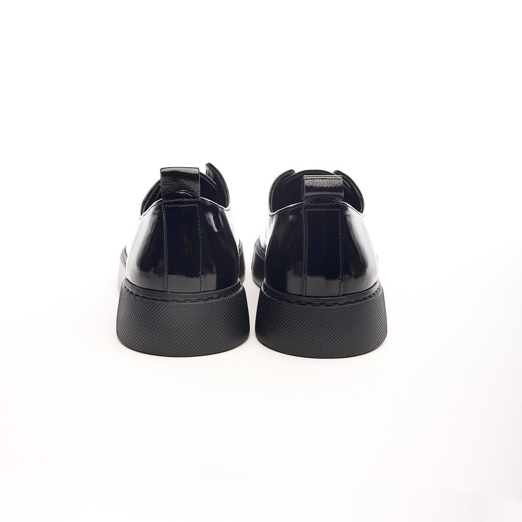 Genuine Leather Rubber Laced Men's Sneakers 