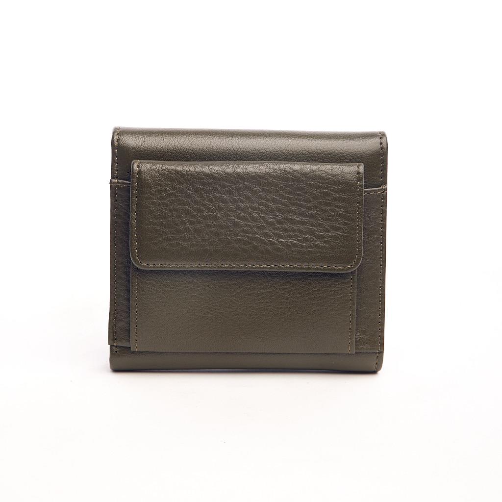 Genuine Leather Wallet with Coin Compartment and Card Holder