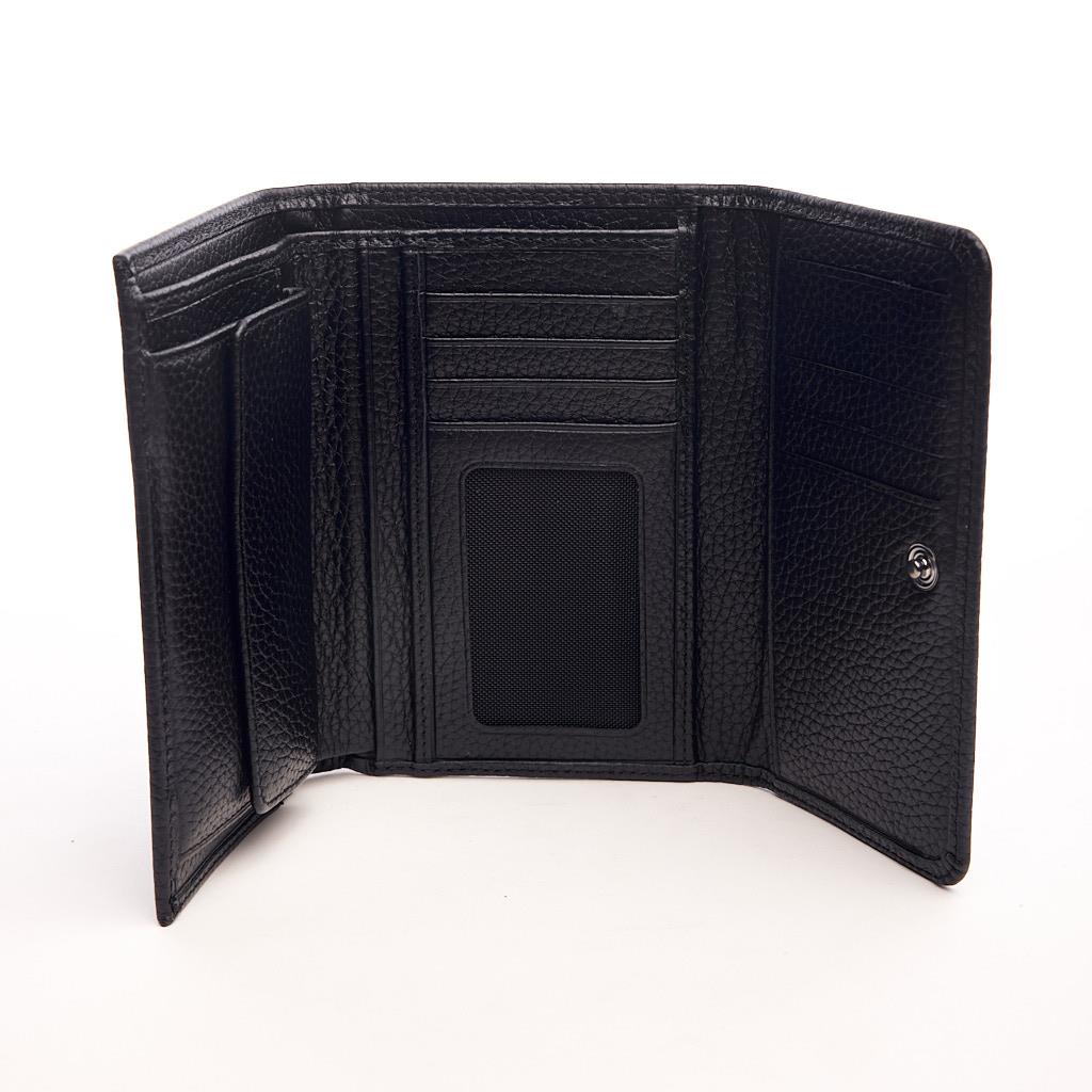 Genuine Leather Zippered Wallet with Coin Compartment and Card Holder