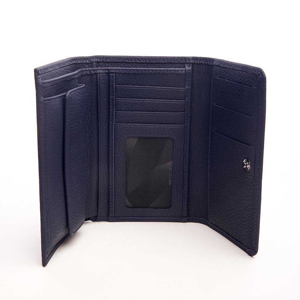 Genuine Leather Zippered Wallet with Coin Compartment and Card Holder
