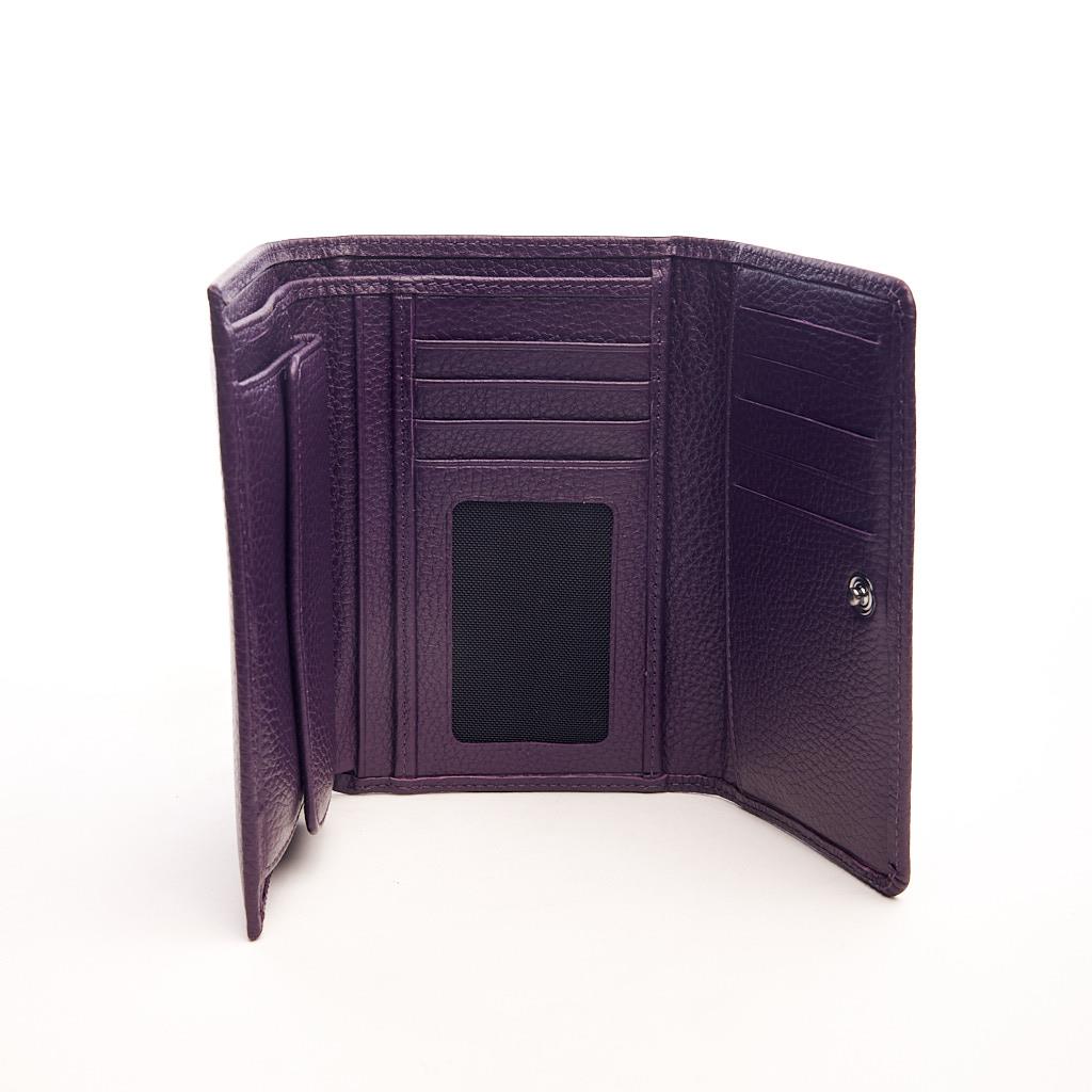 Genuine Leather Zippered Wallet with Coin Compartment and Card Holder