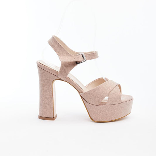 Women's Platform Heeled Shoes with Ankle Straps