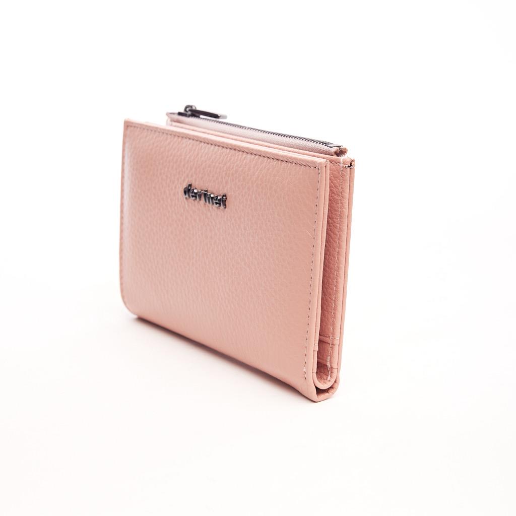 Genuine Leather Zippered Wallet with Coin Compartment